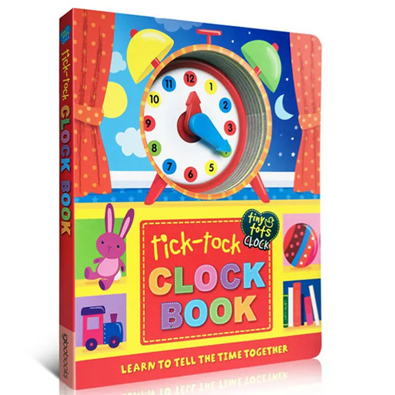 

MiluMilu Tick-Tock Плата часов Book окрашивание английских картинок для детей
