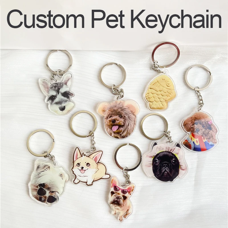 

Пользовательский акриловый брелок для домашних животных аксессуары для животных рюкзак украшение сумка Подвеска Коллекция подарков сувен...