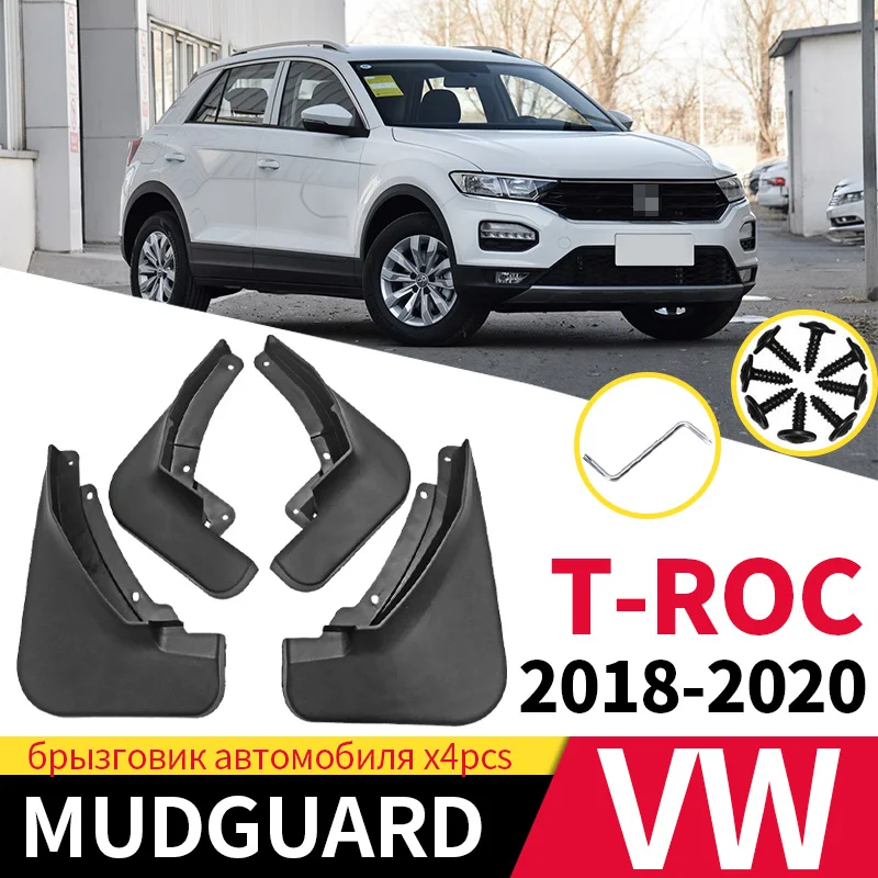 

Car Mudguard Mud Flaps For VW-Volkswagen T-ROC 2018-2020 Mudflaps Fender Plastic Wheel Splash Guards Exterior Accessories