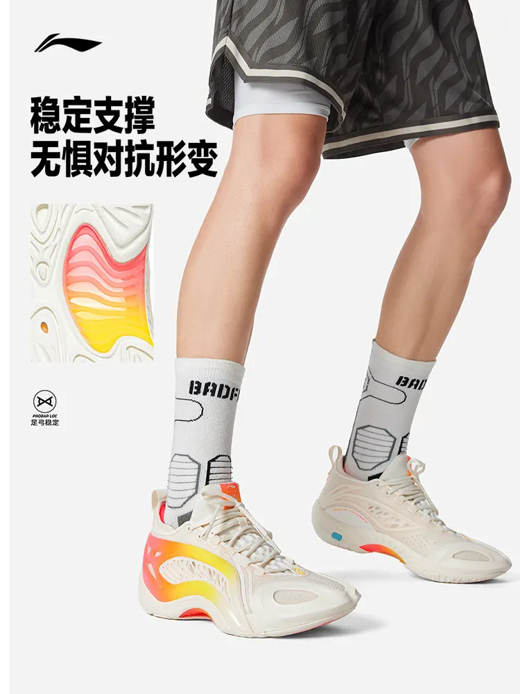 Фото Баскетбольные кроссовки LI NING ZHIKONG1 SUPER LOW для мужчин, износостойкие и нескользящие, профессиональные, практичные, с амортизацией. №3