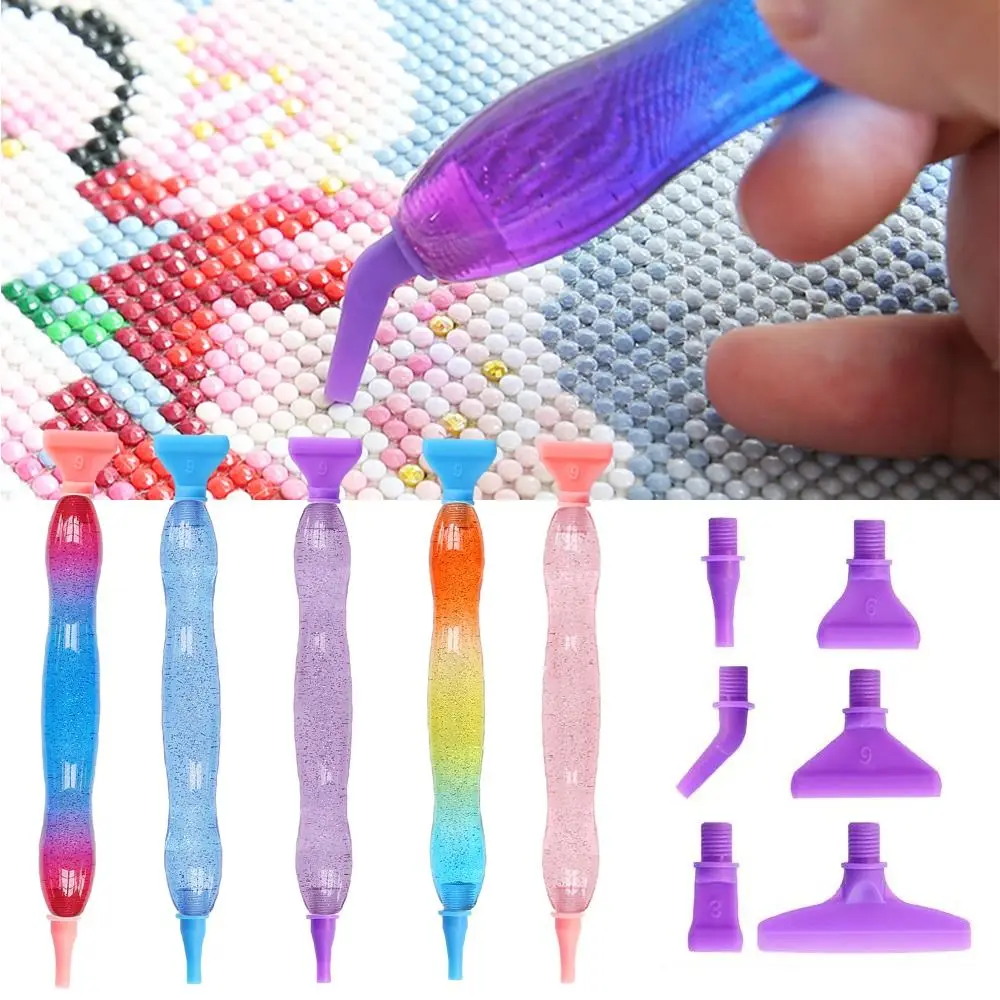 

Инструмент для алмазной живописи 5D, точка из смолы, ручка, Сменная головка ручки с ниткой, дизайн «сделай сам», рукоделие, вышивка крестиком, Швейные аксессуары