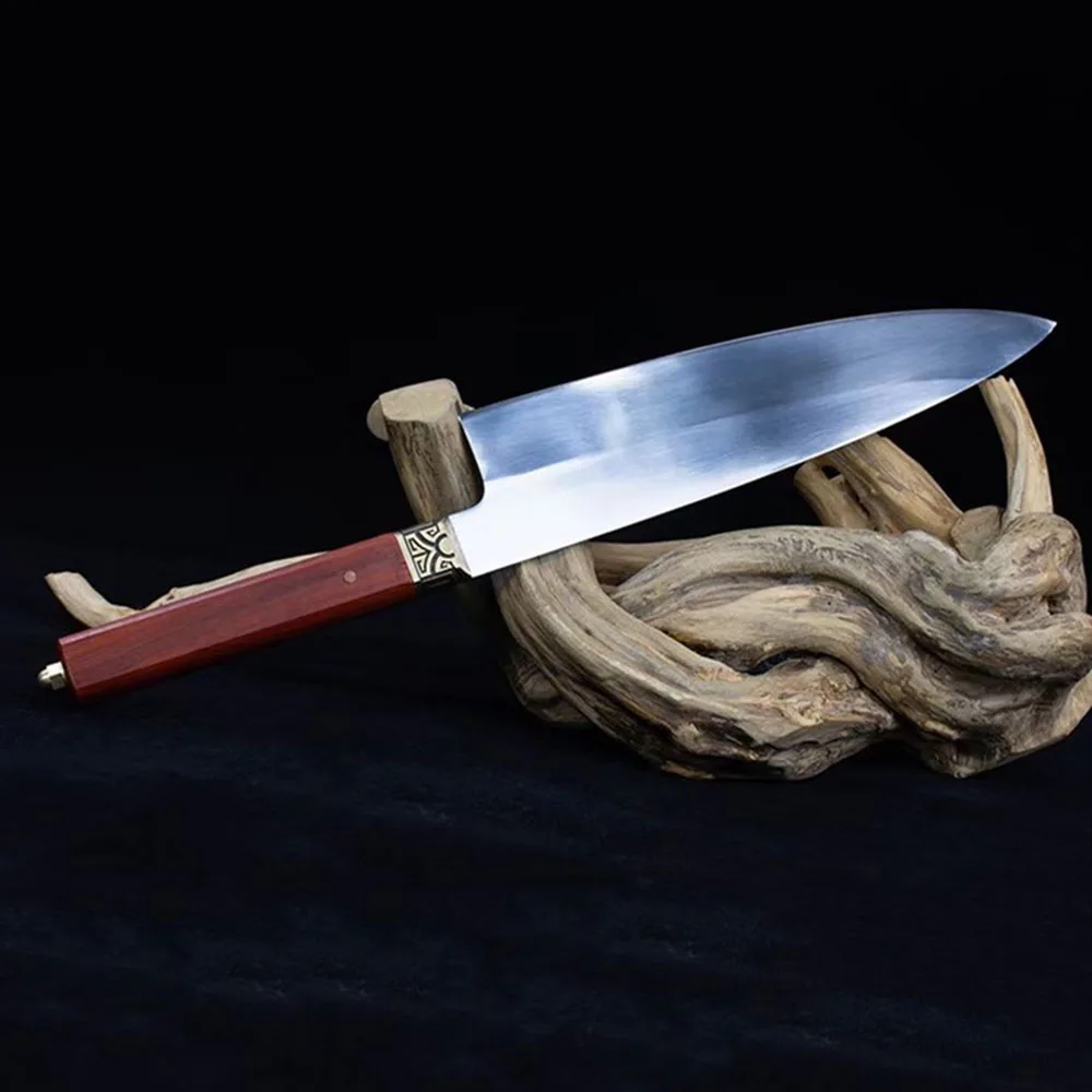 

XSG Butcher Meat Cleaver High Carbon Steel Long Chef Knife Handmade Forged 7Cr17MoV 11Inch Retro China Messer