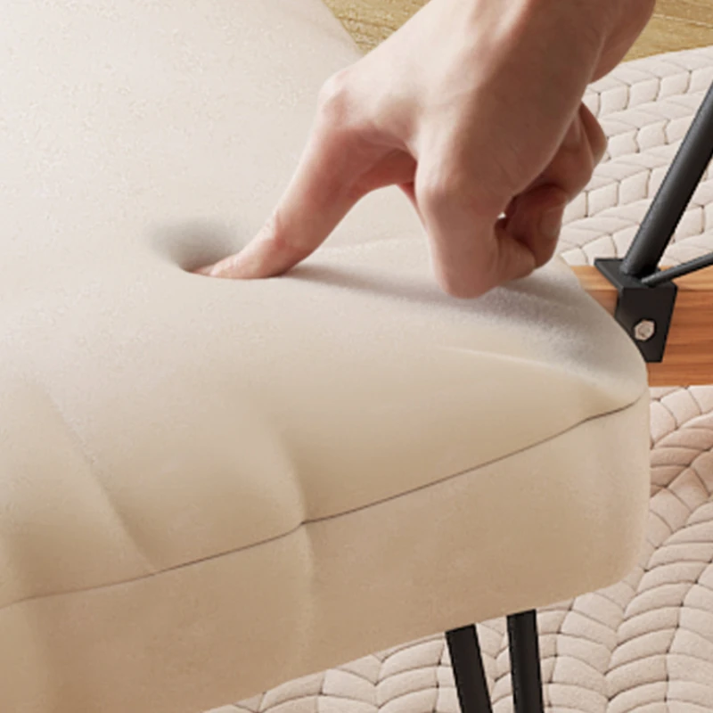 Тканевое современное кресло с откидной спинкой табурет для ног удобное