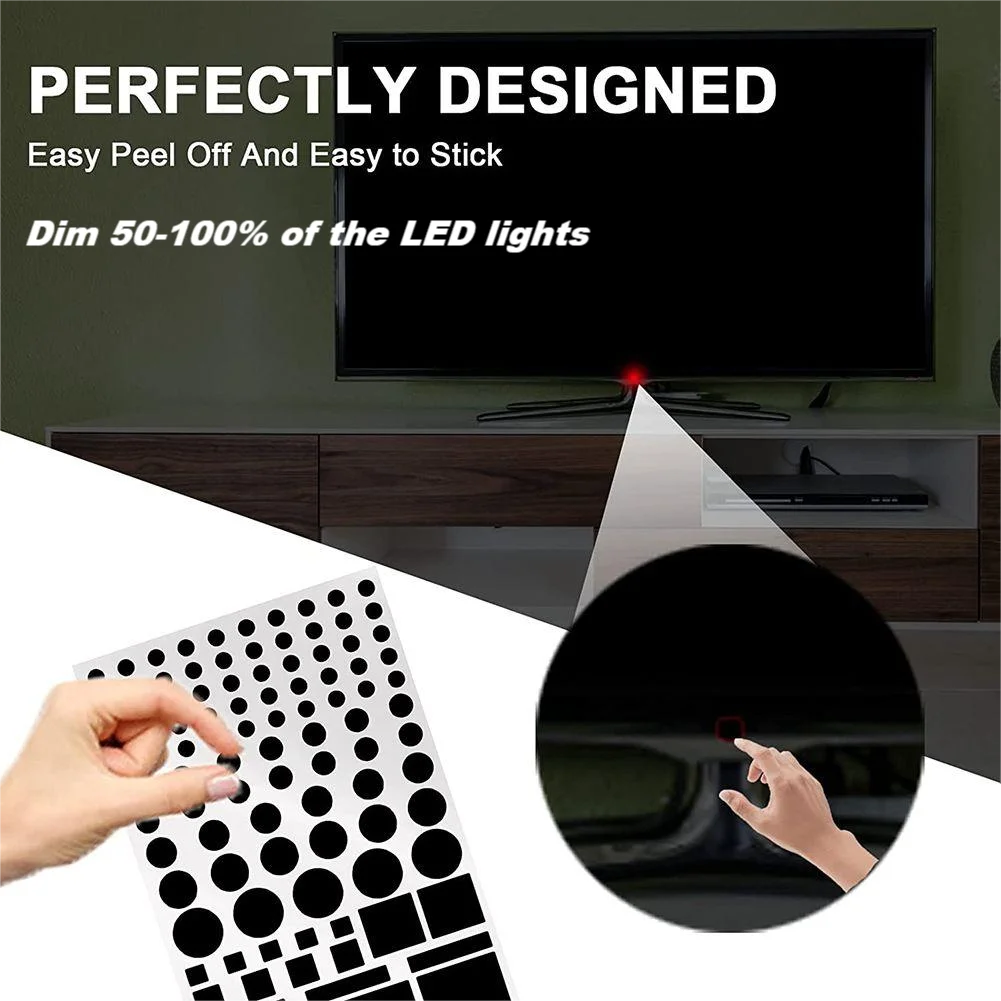 

LED Dimming Stickers 50-100 Shading Rate Blackout Stickers For Electronics Household Electronic Products LED Light Blocking Trim