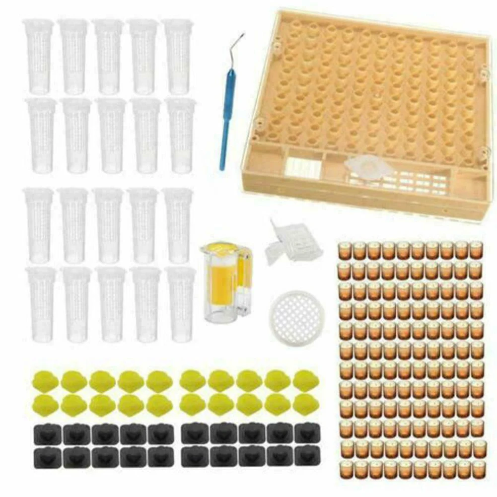 

Complete Bee Queen Rearing Cup Kit System Beekeeping Catcher Box Tools Set Beekeeping Equipment Beekeeper Supplies