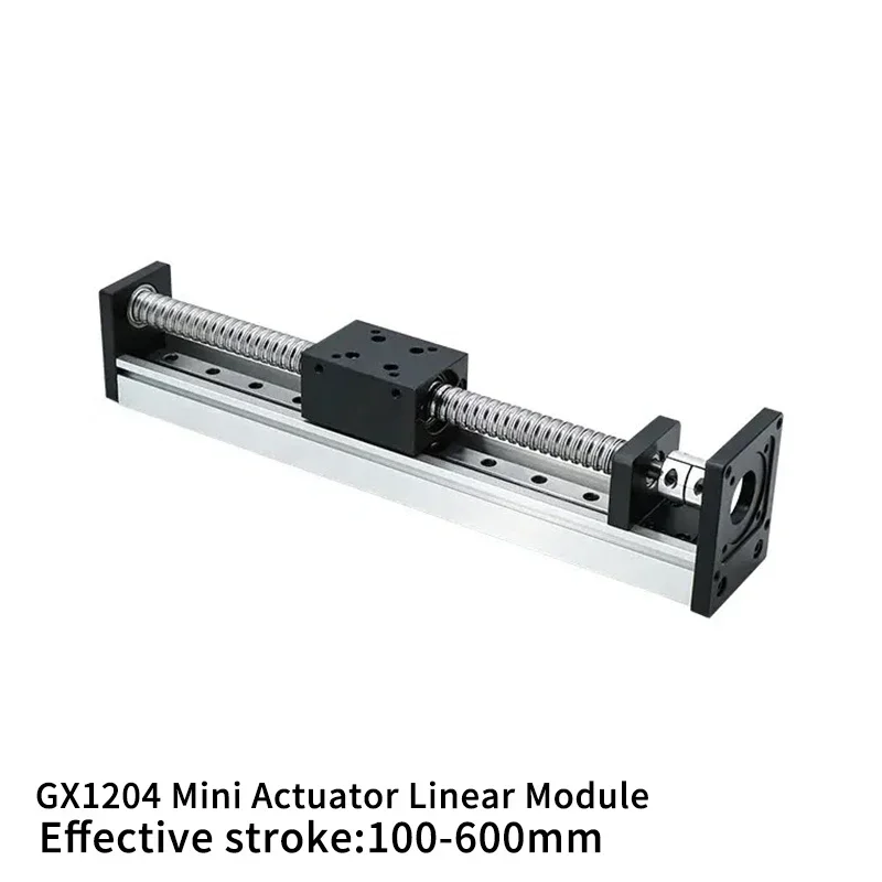 GX1204 Мини-привод линейного модуля с рейкой MGN12 подходит для шагового двигателя Nema
