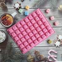 new keyboard letters english silicone mold chocolate candy pan birthday party cake decoration chocolate candy mold baking tools