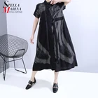 Новинка 2021, женское летнее платье трапециевидной формы, черное винтажное Повседневное платье-рубашка с поясом, дизайнерское стильное платье в стиле ретро с принтом, Femme 6171