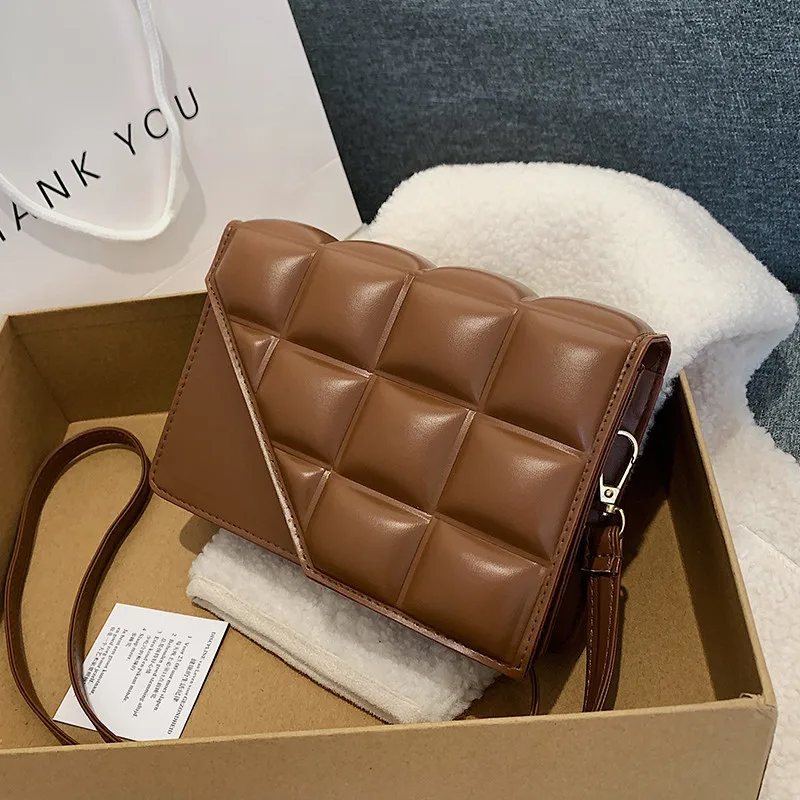 

Popular Rhombus Women's Bag 2022 New Fashion Simple Texture Shoulder Bag Trend All-match Messenger Bag Women Luxury Handbags