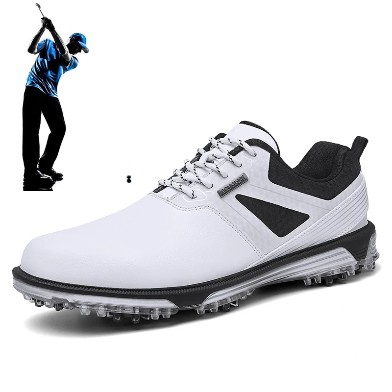 New Professional Golf Shoes Men's Outdoor Comfort Golf Shoes Grass Anti Slip Golf Shoes Large 40-47 Golf Shoes