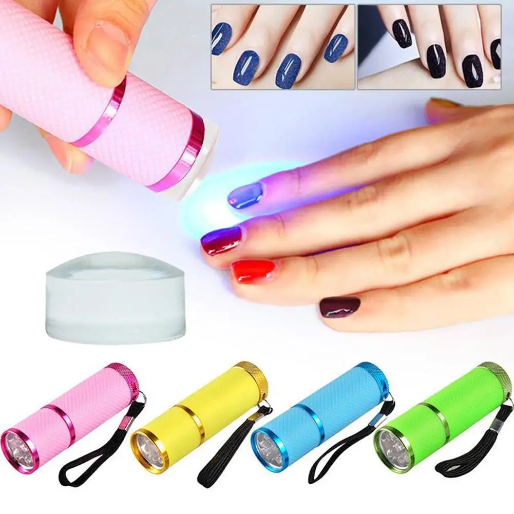 

2022 Gel Curing Lamp Nail Polish Cure Light Mini Fast Nail Dryer 12 Led Uv Light Flashlight New Hand-held Mechanical Tools