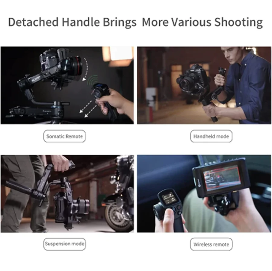 3-осевой шарнирный стабилизатор FeiyuTech Feiyu SCORP Pro со съемным дистанционным OLED