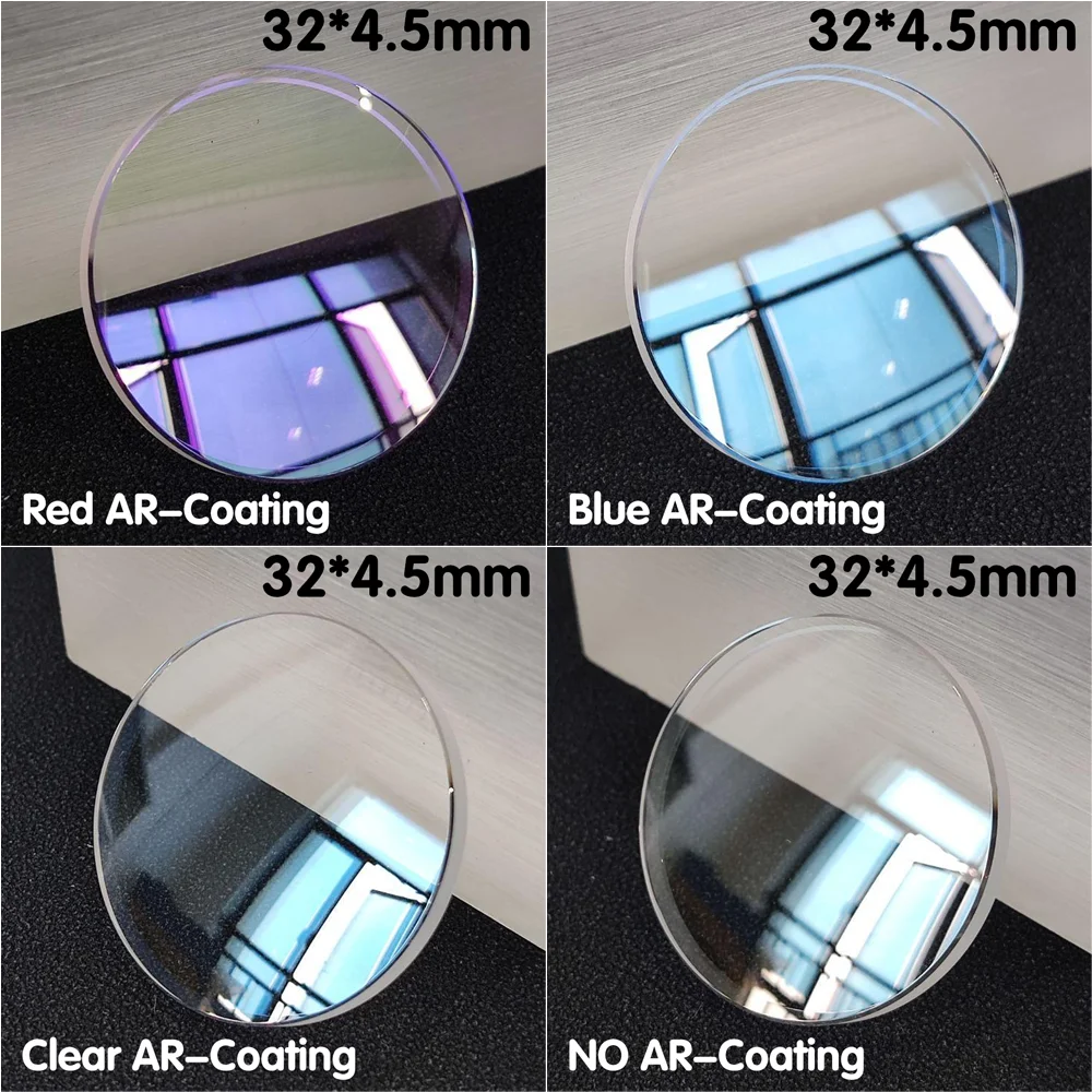 Сапфировое стекло с AR-покрытием двойное куполообразное кристалл 32 мм * 4 5