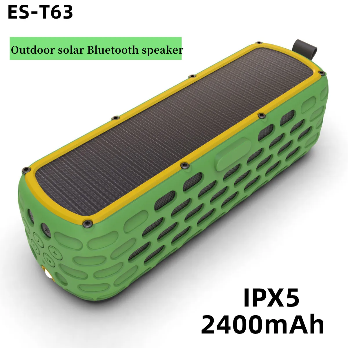 

Портативная Водонепроницаемая IPX5 Беспроводная Bluetooth Колонка на солнечной батарее, 2400 мАч, стерео Музыкальная шкатулка со светильник кой и в...