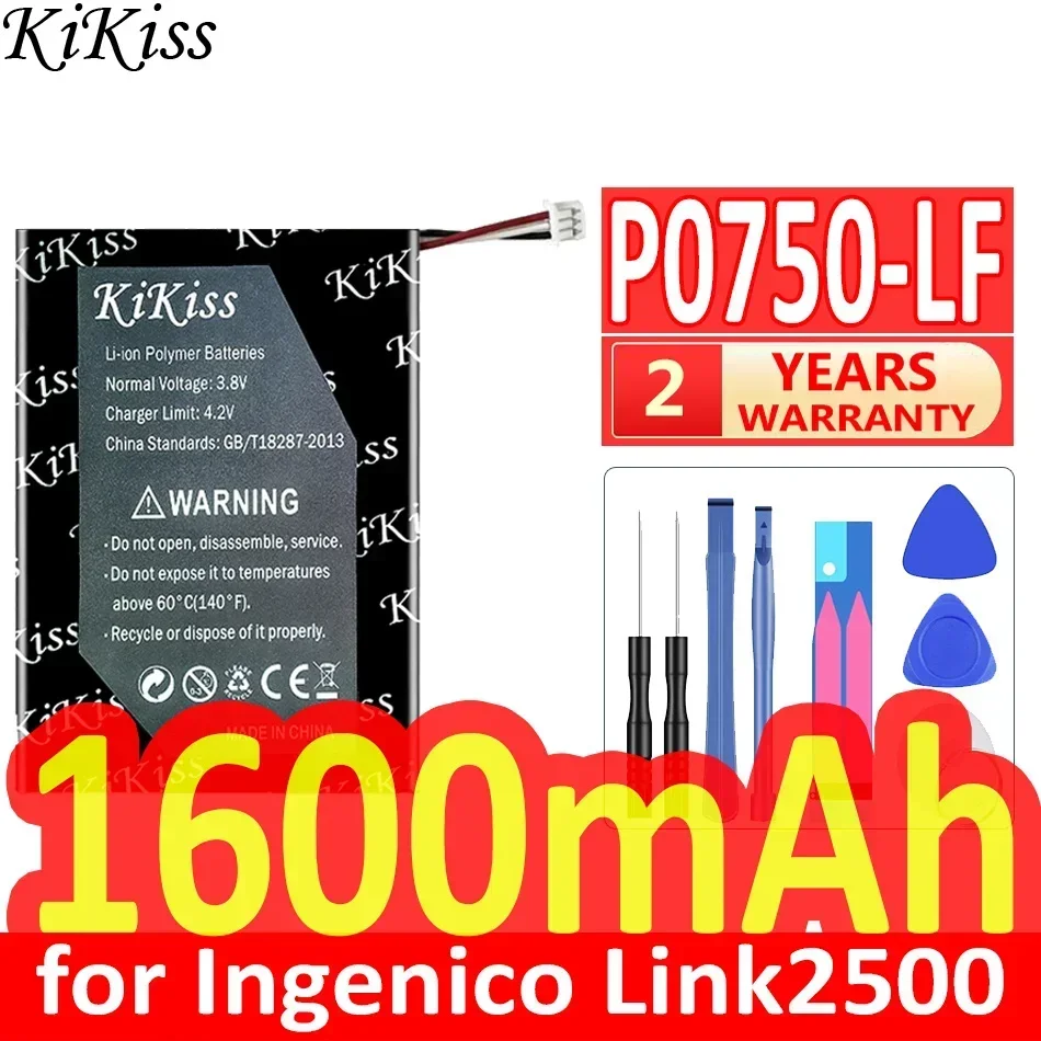 Аккумулятор KiKiss 1600 мАч P0750-LF для EVE Ingenico Link 2500