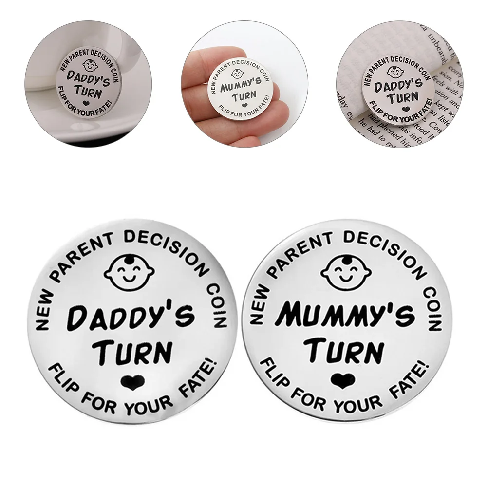 

2pcs Creative Stainless Steel Newborn Decision Gifts Decision Gift Gender Reveal Gifts