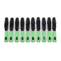 10pcs scapc fiber optic connector ftth embedded single mode assembly fiber optic quick connector fiber optic fast connector