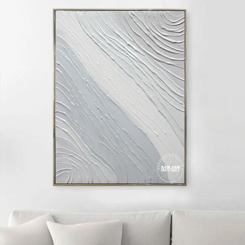 

Современное искусство и ремесло Настенная картина большого размера чистая ручная работа абстрактная линия Холст Картина маслом для детской комнаты декоративная без рамки