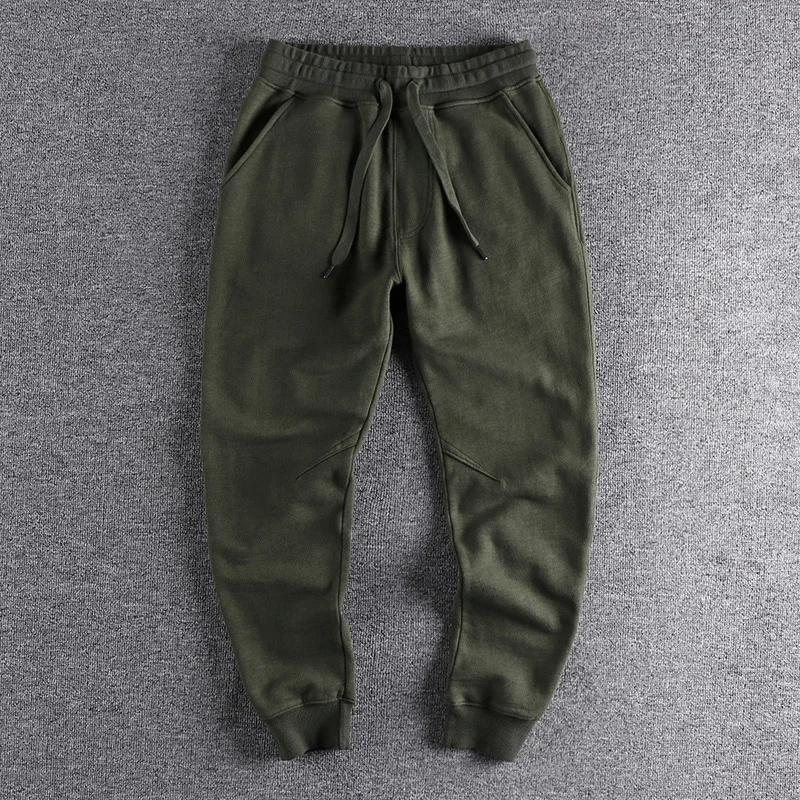 

sports Pants men's pants winter British fashion men's Leggings, slim fit, plush and thickened casual pants, guard trouser 450