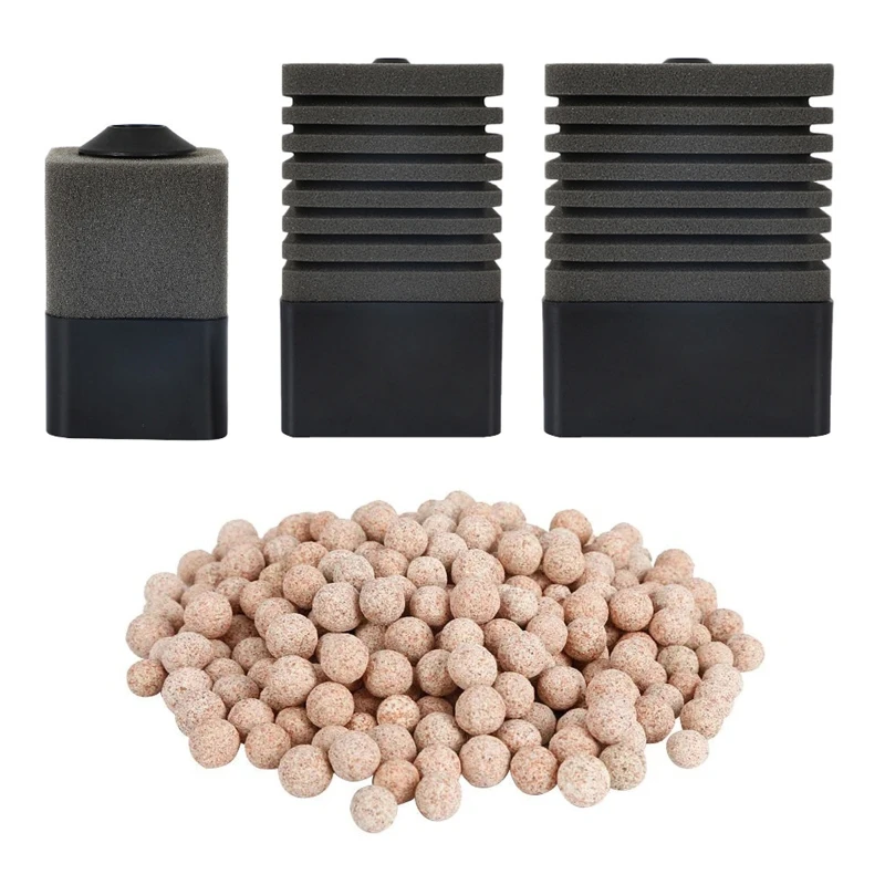 

Aquarium Sponge Filter for Fresh Water and Salt-Water Fish Tank Ultra Quiet