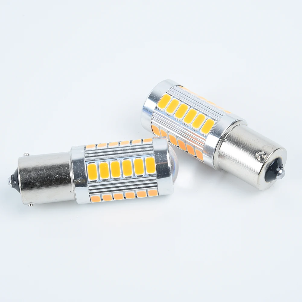 

2Pcs Reverse Light Auto Bulbs Daytime Running Turn Signal 1156 BAU15S PY21W