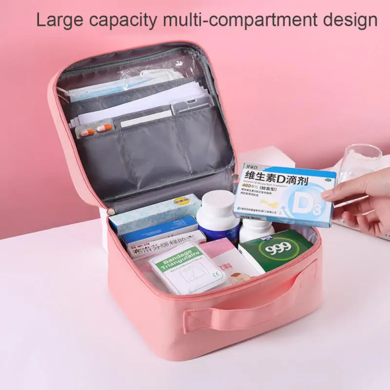 

Outdoor Portable First -aid Box Handmade Pharmaceutical Bag Home Use Fabric Waterproof Storage Bag Storage Bag