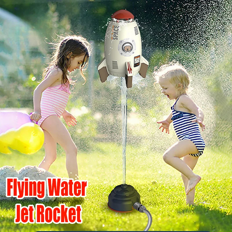 

Backyard Water Spray Sprinkler Flying Rocket Rotating Children's Garden Wiggle Splashing Baby Beach Summer Outdoor Kids Toy Gift