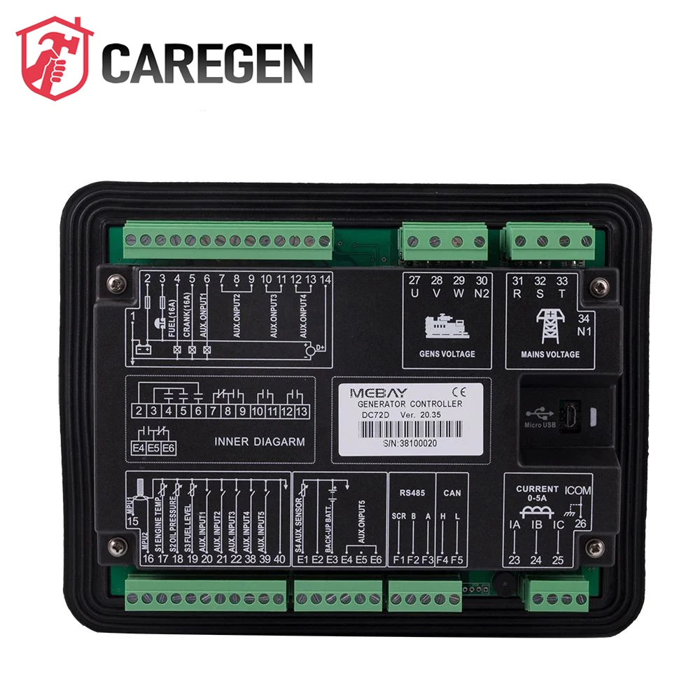 Оригинальный контроллер генератора DC70D DC72D DC70DR DC72DR MK2 Mebay ЖК-дисплей модуль