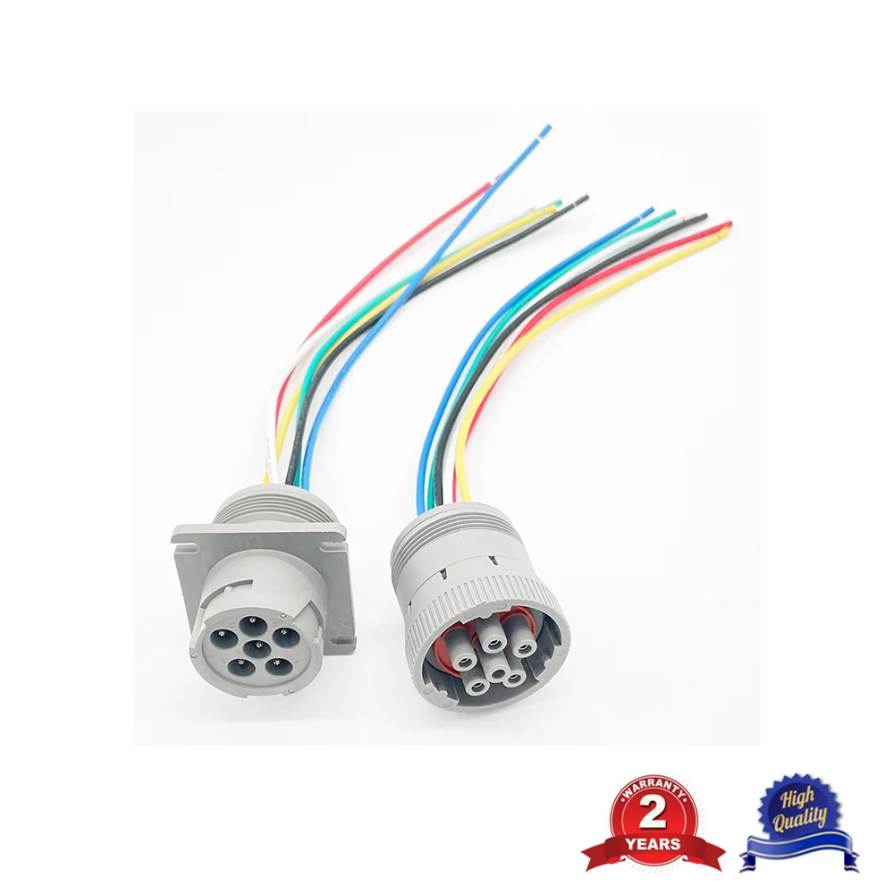 

6pin Diagnostic Cable Deutsch Connector HD16-6-96S HD10-6-96P Wiring Harness Circular Auto Plug