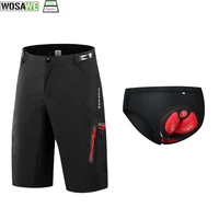wosawe summer thin cycling shorts breathable padded underwear shockproof bicycle trouser mtb road bike underwear shorts for man