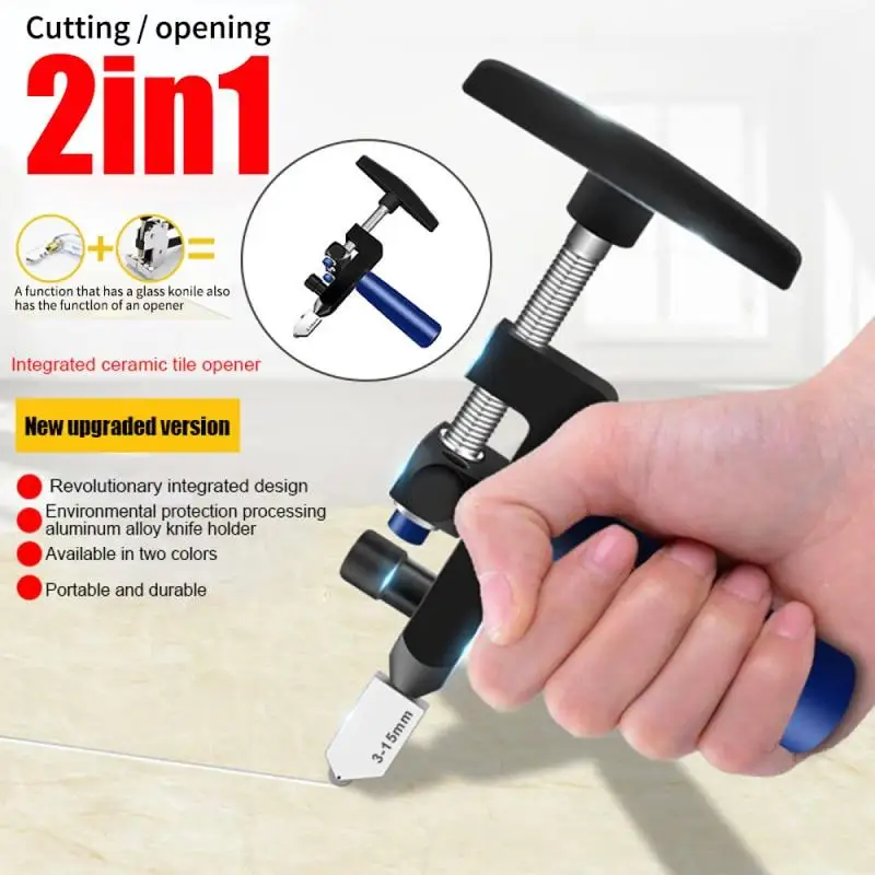 

2 in 1 Glass Tile Cutter Tungsten Steel Breaking Pliers Hand Mirror Cutter Tool ,Ceramic Tile Opener,Manual Tile Cutter Ceramic