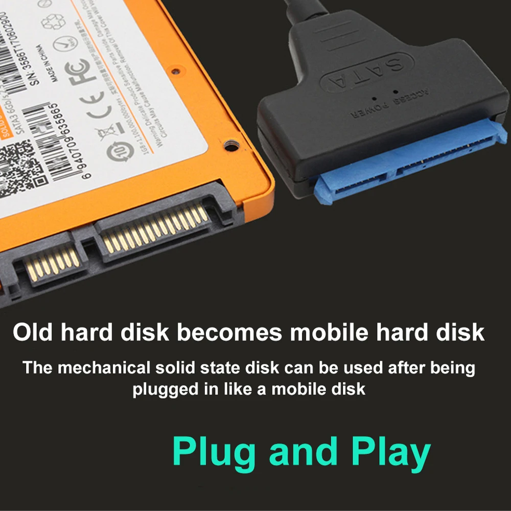 RYRA USB к 3,0 SATA CABLEUSB кабель с простым приводом USB3.0 SATA кабель для жесткого диска