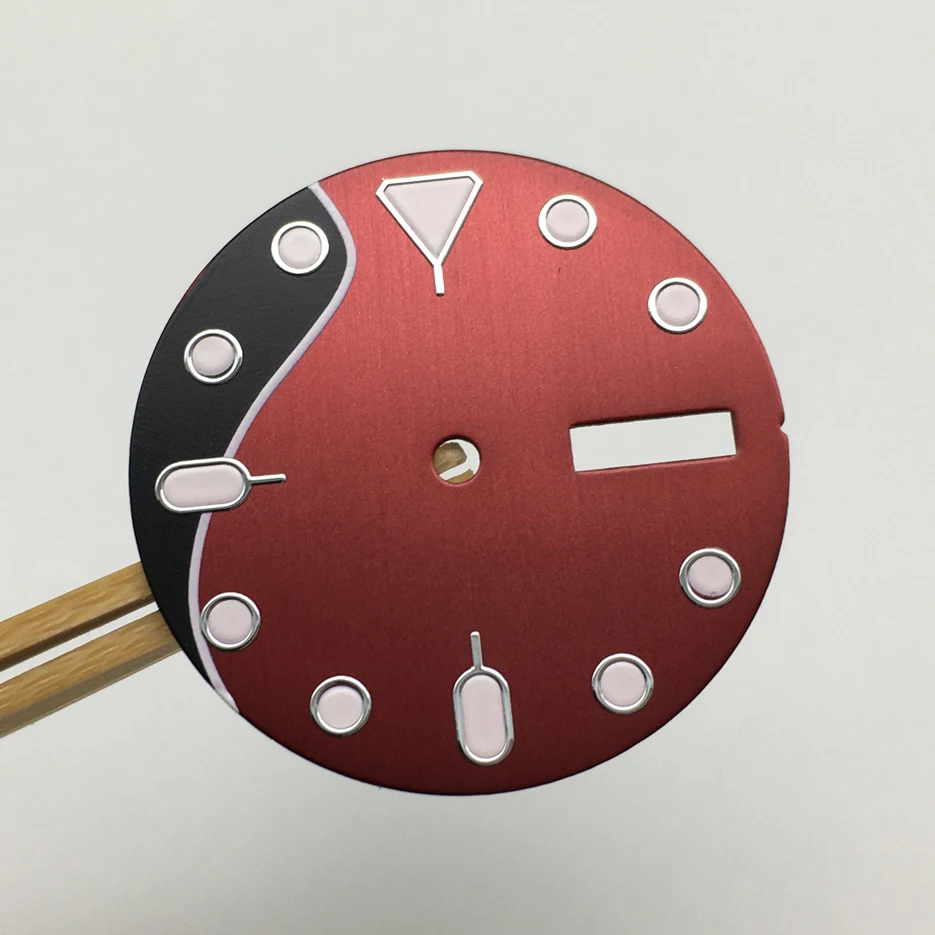 No Logo 28.5mm Watch Dial Substitute Modified Dial Luminous Literal for NH35A Movement BD2 Men Watch Accessories