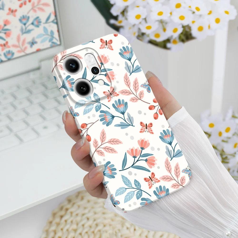 Фото Чехол для телефона с красочными цветами для OPPO Reno 14 14F 13 13F 12 12F 11 11F 10 8 8Z 8T 7 7Z Pro 4G 5G, жесткий чехол-накладка №2