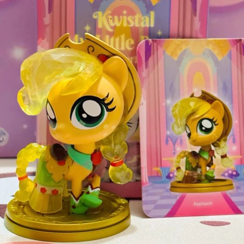 Фото Оригинальная коллекционная фигурка My Little Pony Kwistal Fwenz Series Blind Box Toy V2 V3, загадочная коробка, кавайная фигурка, коллекционная модель, подарок-сюрприз №4