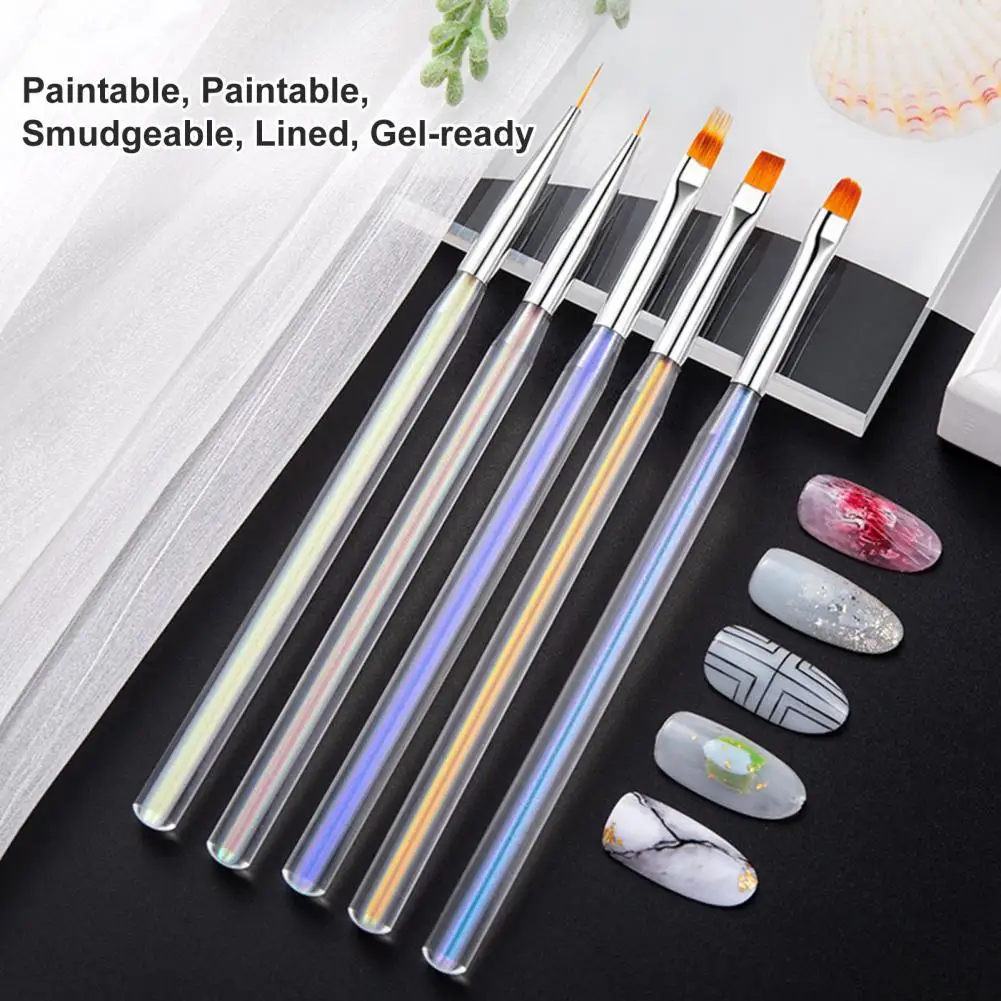 

5 шт./компл. ручка для дизайна ногтей премиум-дизайн лайнер для рисования универсальная легко хранить кисть для дизайна ногтей