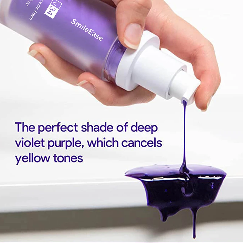 Зубная паста V34 30 мл для уменьшения пожелтения зубов корректор фиолетового цвета