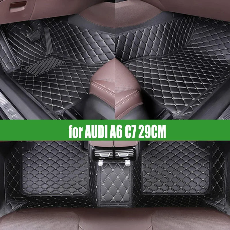 

Автомобильные коврики CRLCRT для AUDI A6 C7 29 см 2012-2017 Custom 5 N, автомобильные подставки для ног, чехол, аксессуары для интерьера