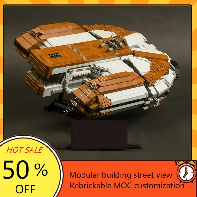 Фото 3173PCS SW Knights of the Old Ebon Hawk Space War Military MOC SpaceShip Battle Model Пользовательские пазлы DIY Сборная модель игрушки в подарок №1