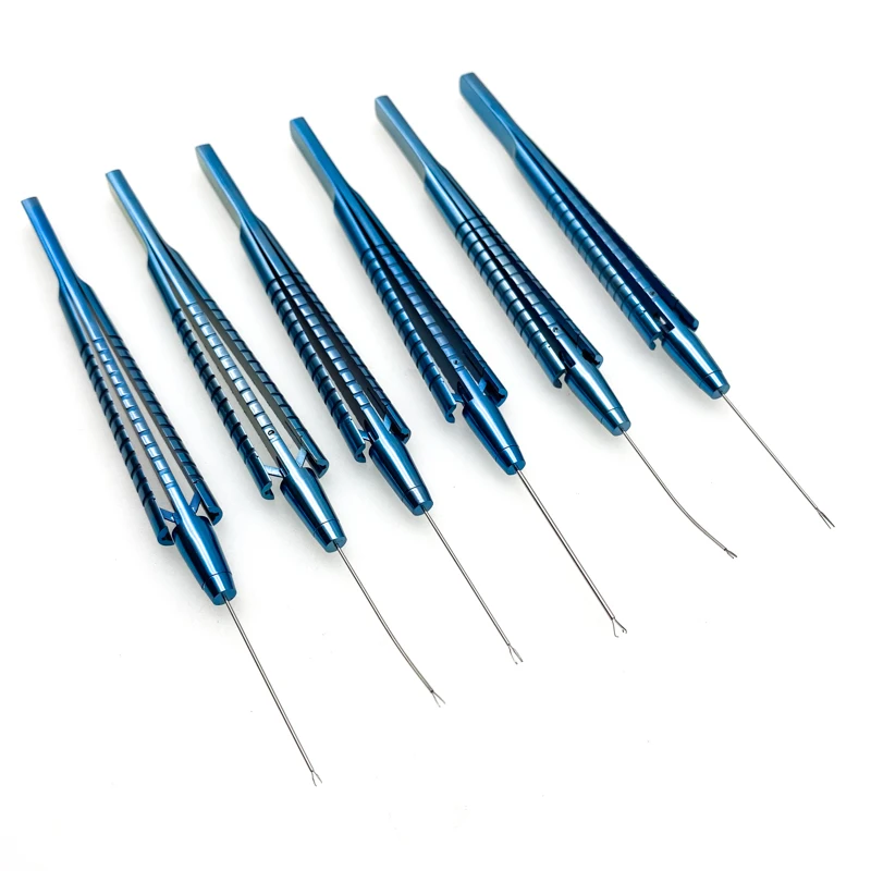 Capsulorhexis Forceps Ophthalmic Gripping Forceps Serrated forceps 20G 23G Retinal Titanium Micro Surgical Instruments