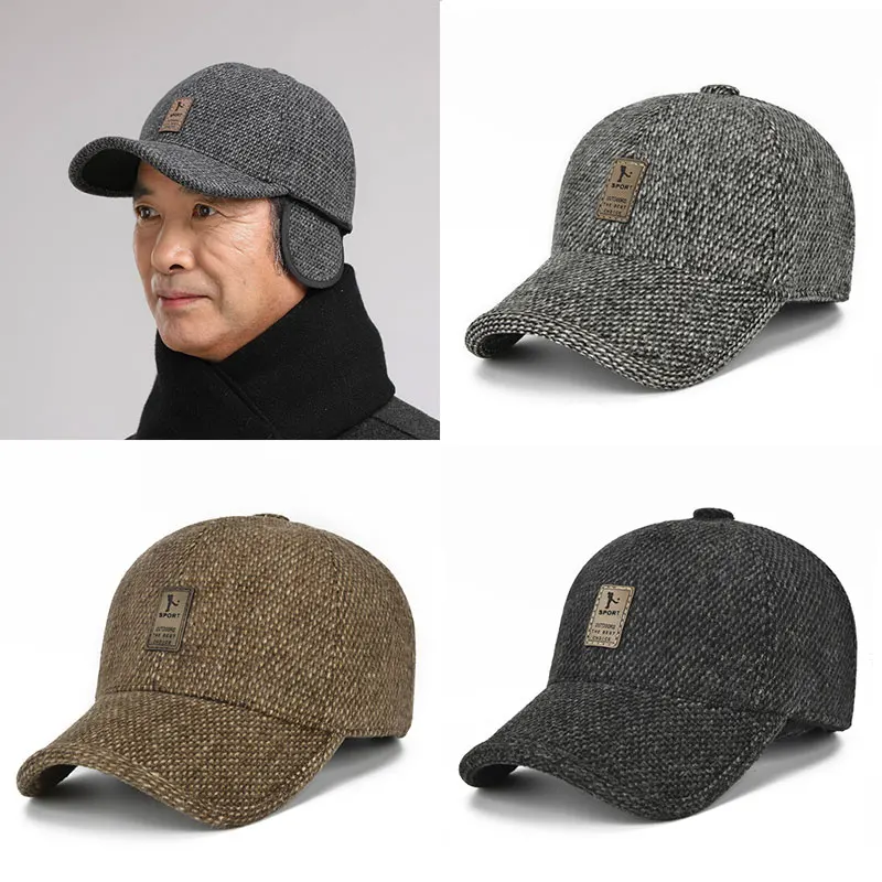 

Мужские спортивные Бейсбольные кепки для улицы осень-зима женские повседневные универсальные теплые регулируемые шапки