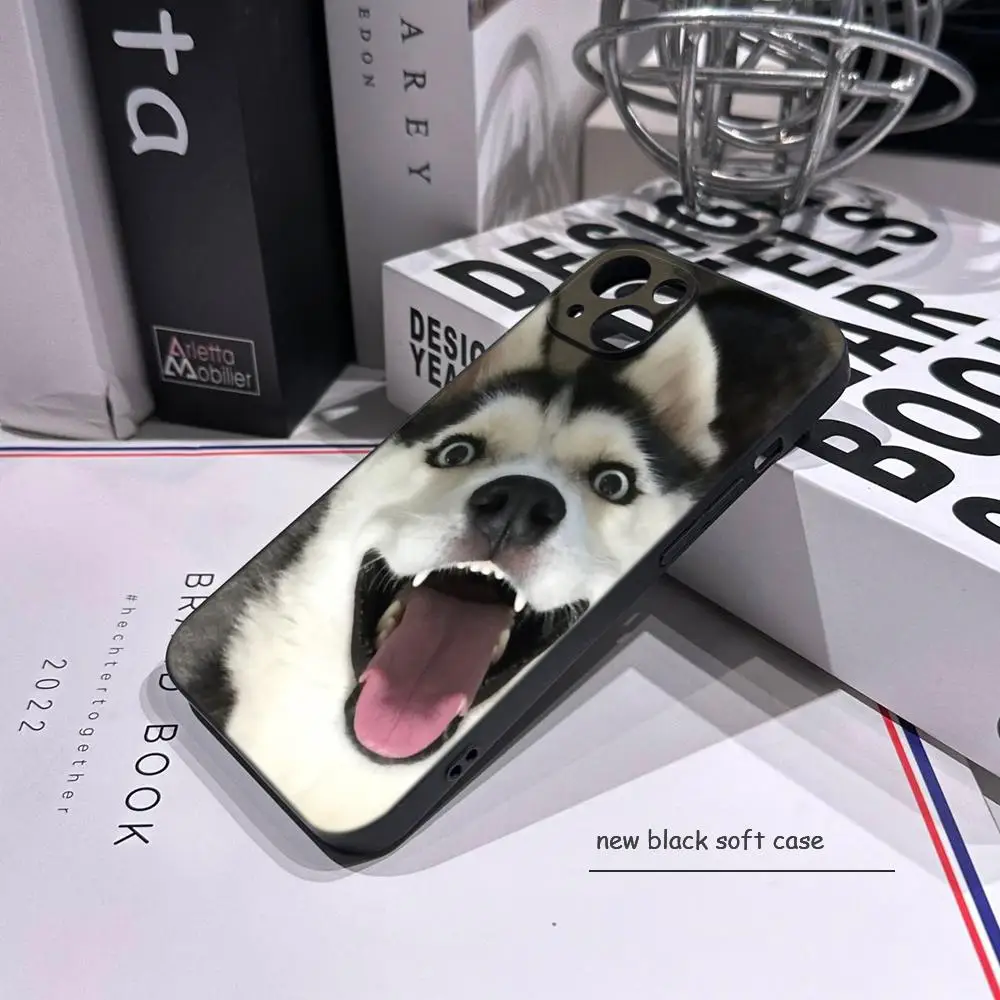 Чехол для телефона с изображением собаки хаски для iPhone 17 Air 16 15 14 Plus 13 12 11 Pro Max 16e, противоударный, прозрачный, HD-качество (art.: 3920dba9dc0ef) - 3920dba9dc0ef