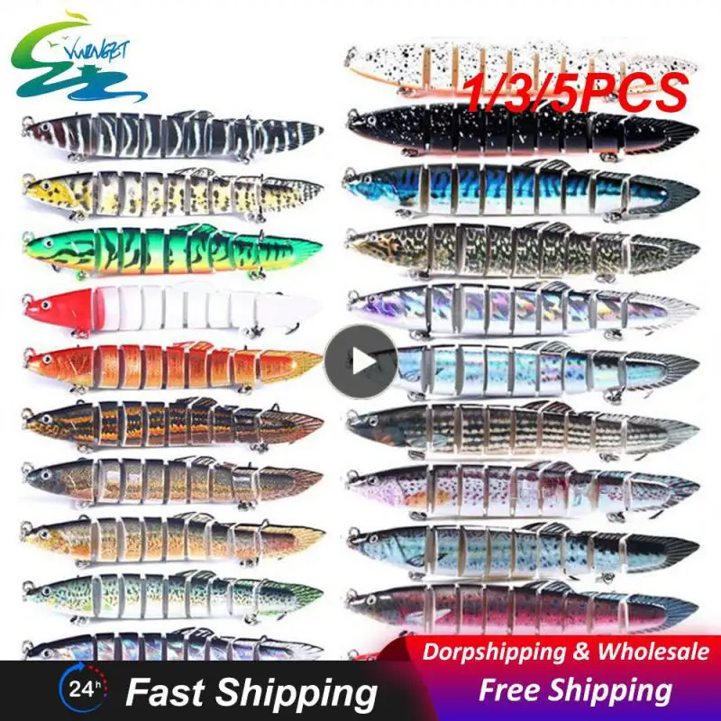 

1/3/5PCS Multi-Section Fishing Lure 20cm 67.5g Fishing Hard Bait Crankbait 4# Treble Hook Wobbler Bass Pike Artificial Swimbait