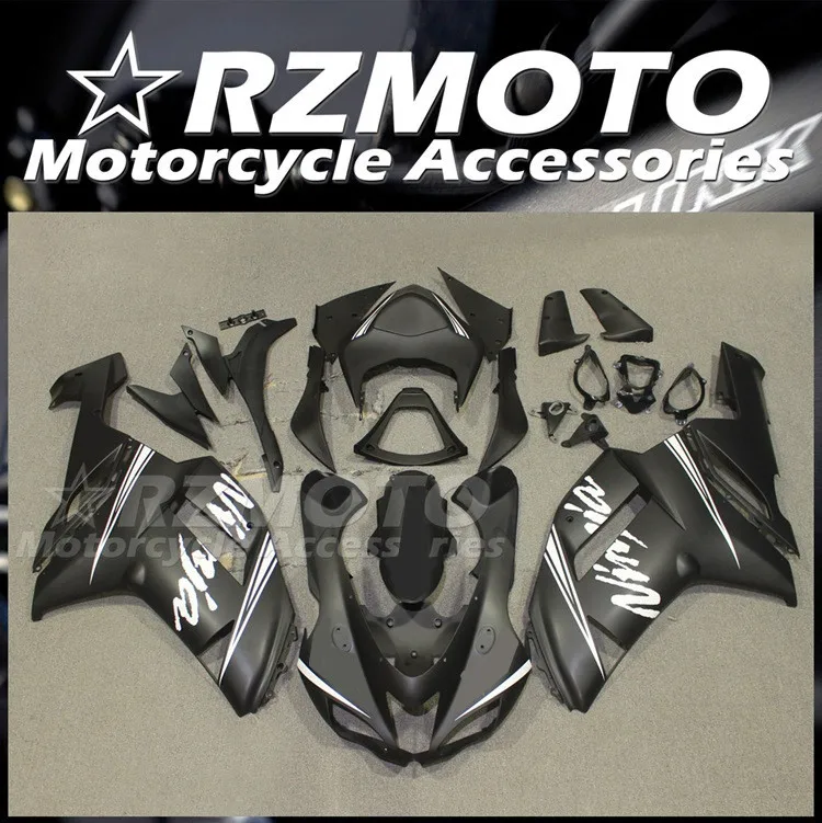 

Новый комплект обтекателей для цельного мотоцикла ABS, подходит для Kawasaki Ninja ZX-6R ZX6R 636 2007 2008 07 08, черный матовый комплект обтекателей