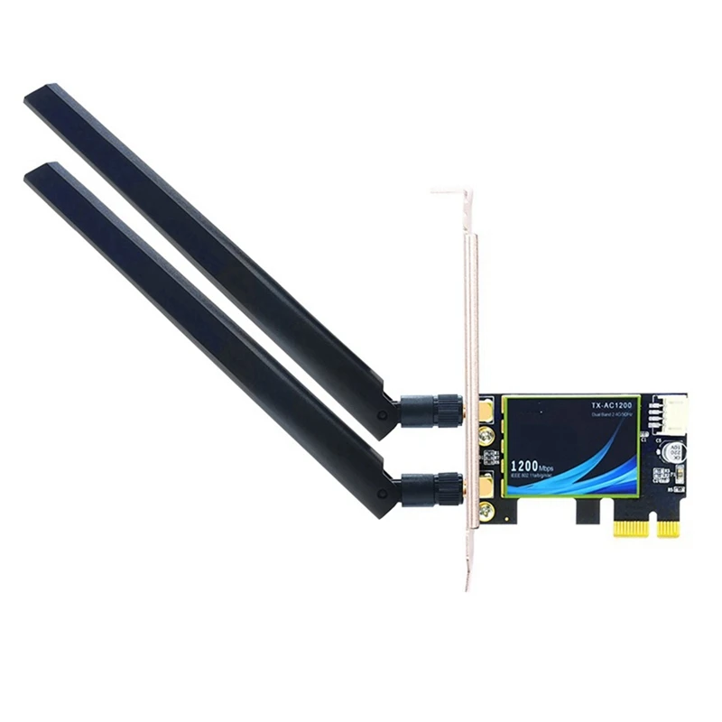 

7265AC 2.4G/5G Dual Band 1200M Wireless Network Card PCI-E Wi-Fi Bluetooth 4.2 WIFI Card For Desktop PC