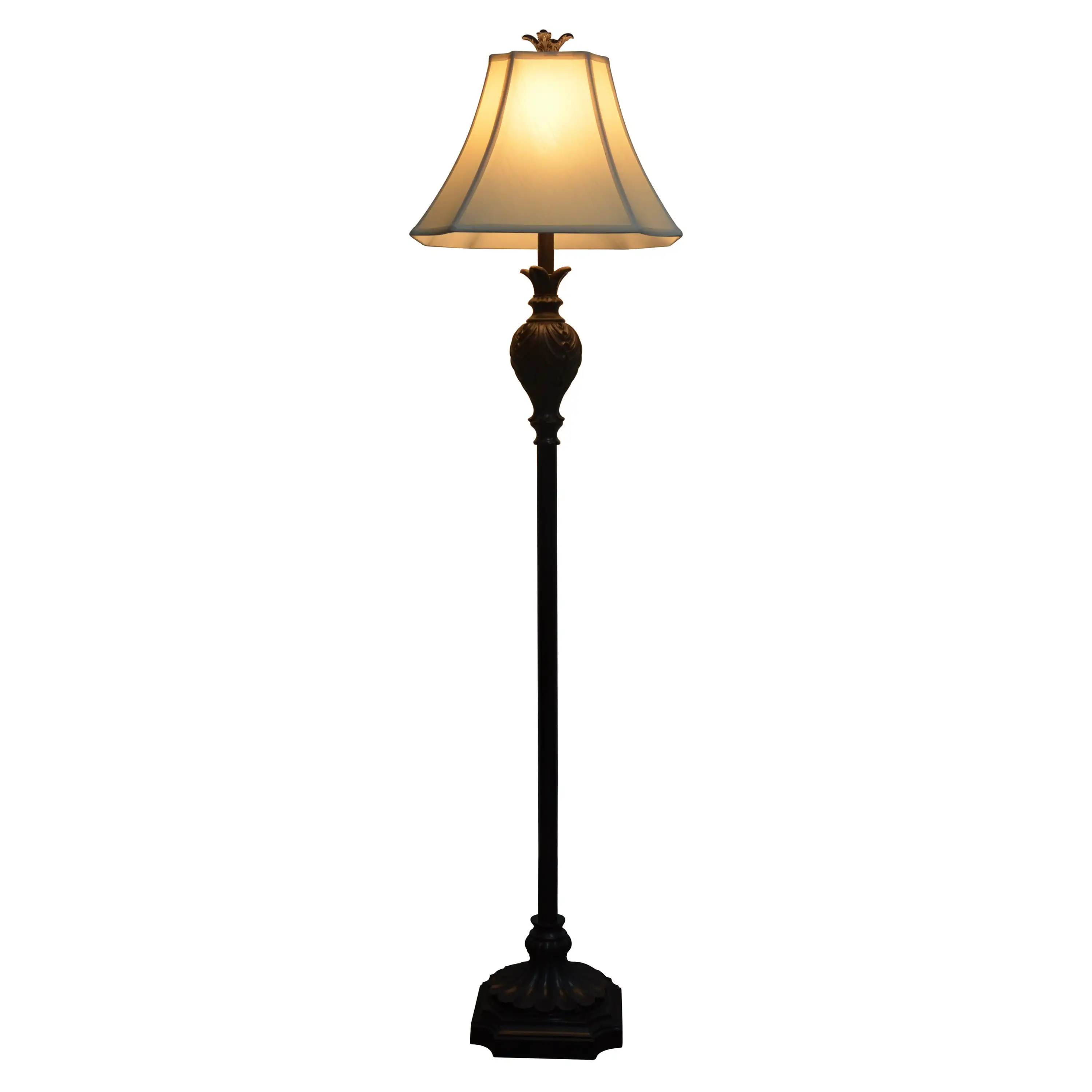 

61" Décor Therapy Roland Floor Lamp with a Very Dark Brown Borden Finish