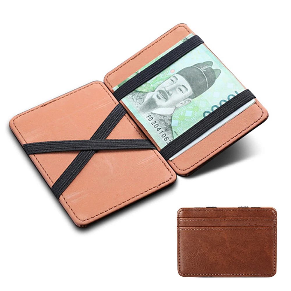 

Bisi Goro Men's Credit Card Holder High Quality Pu Leather ID Card Case Coin Purse Fashion Bank Money Short Ticket Clip Wallet