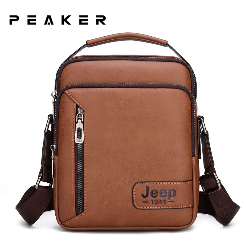 

Peaker Men's Small Bag Shoulder Bag For Phone Men Handbag Multi-Function Crossbody Bag Waterproof Men's Designer Messenger Bag