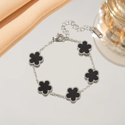 Золотой эмалированный браслет из нержавеющей стали 316L