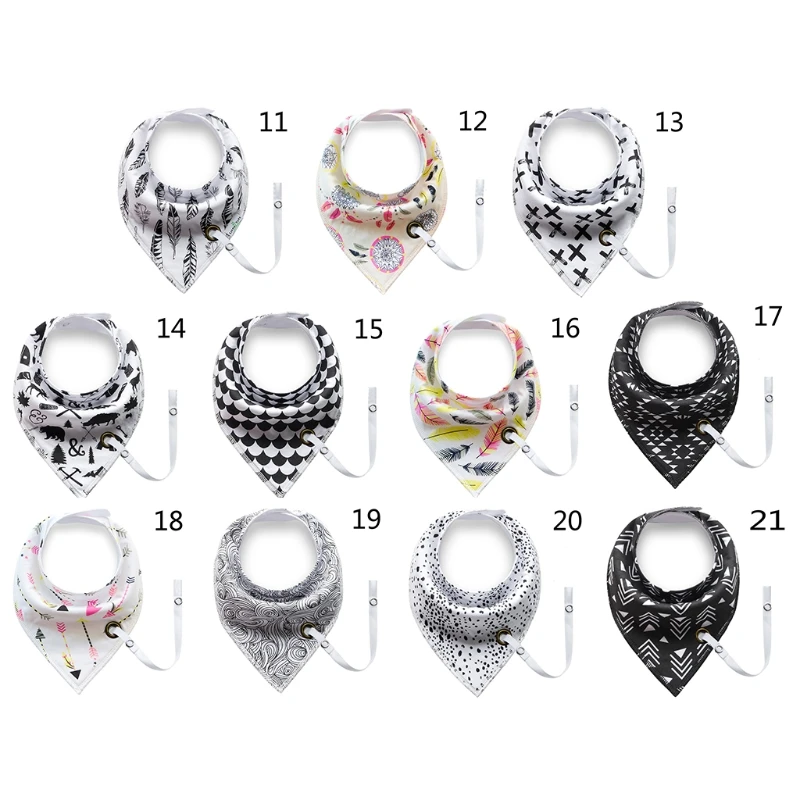 

Baby Infant Toddler Cotton for TRIANGLE Bib Saliva Towel for Head Scarf for w/ P
